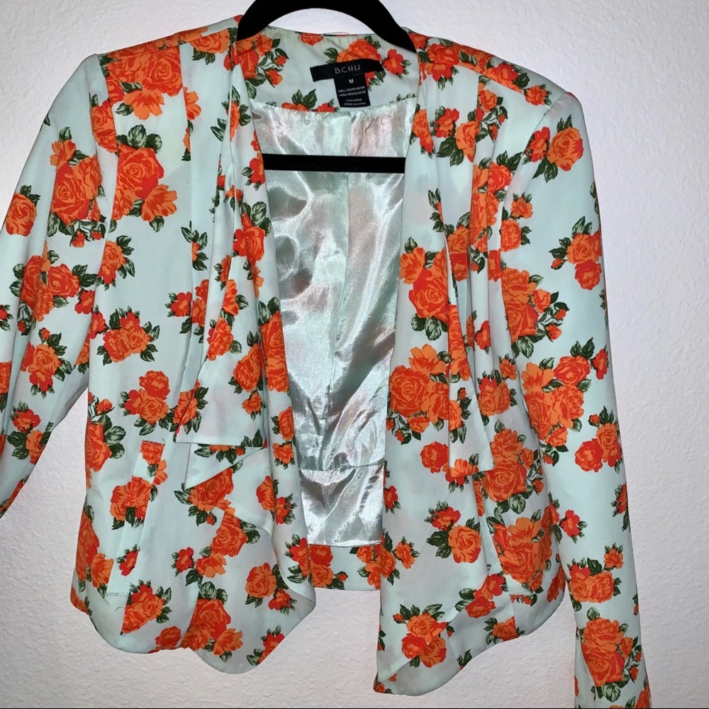 BCNU Nordstrom Floral Rose Blazer
